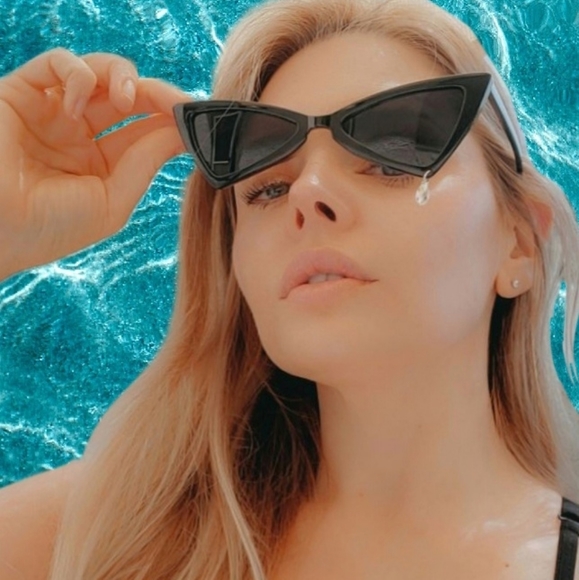 Sad Girl tear drop crystal sunglasses main image 4